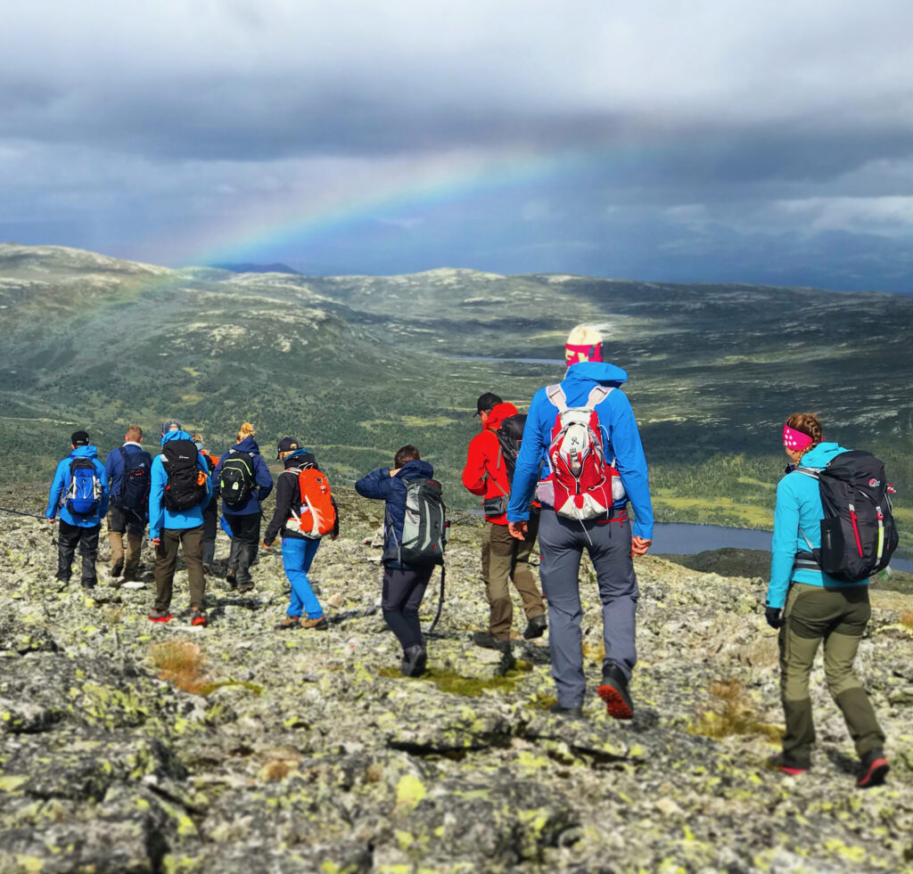 Slik ser det ut på en fellestur med FjellTid på tur i Espedalene i Gausdal. 