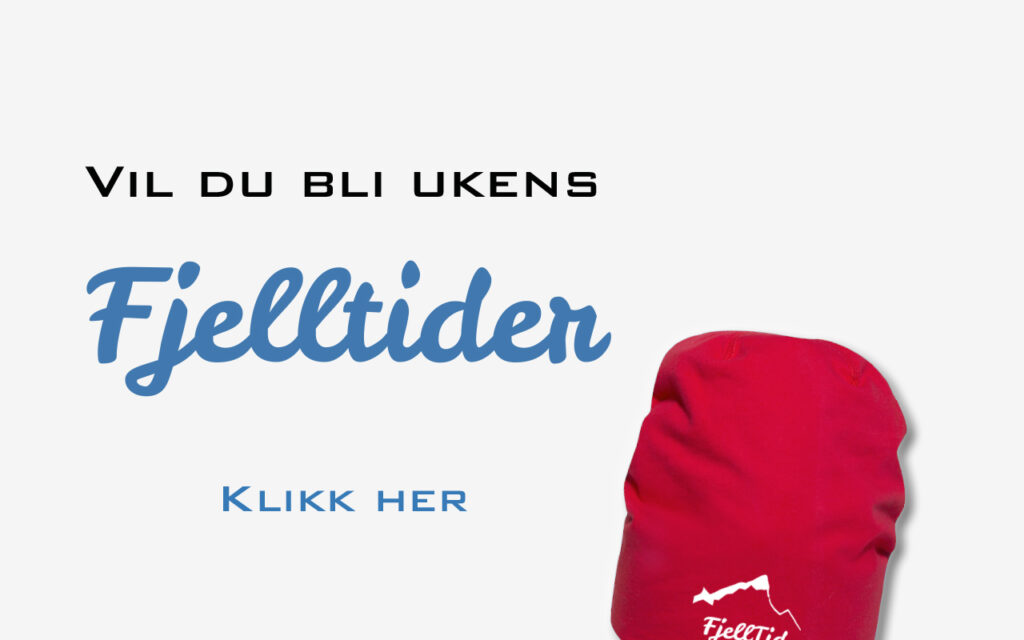 "vil du bli ukens FjellTider?" "Klikk her. Rød fjelltidlue neders til høyre.