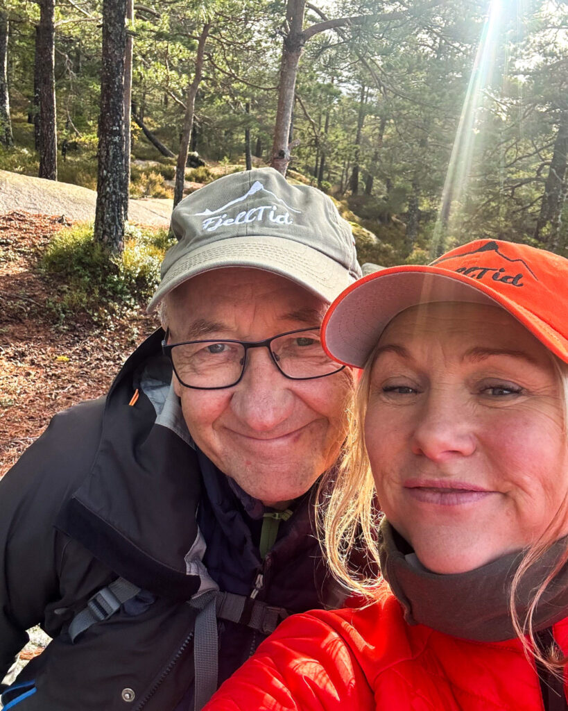 Turleder Lene og turdeltaker Kjell Arne. 