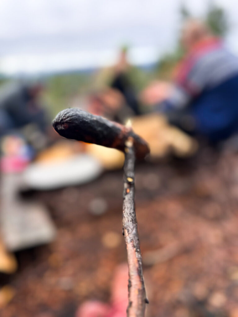 Lettere brent grillpølse